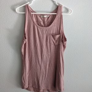 Prana pink tank top size small